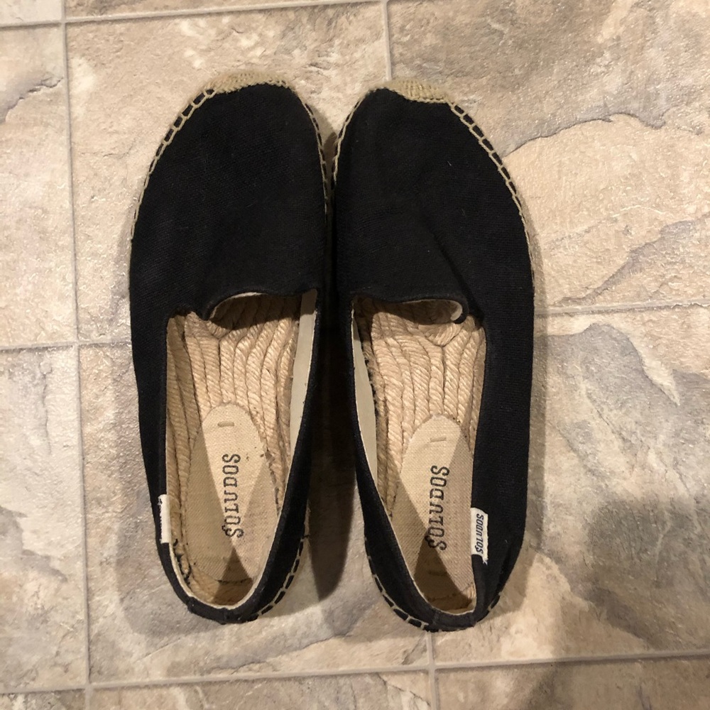 Soludos Black Espadrilles